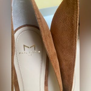 Gorgeous Marc Fisher women suede heels never worn outside-for dress or casual!